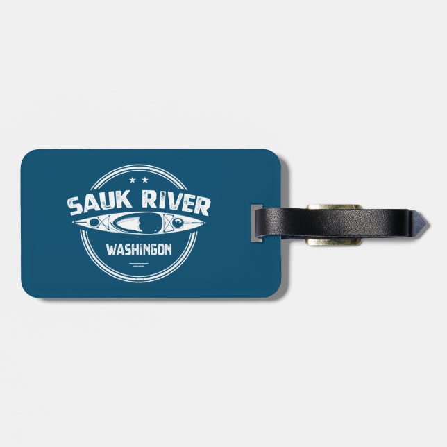 Sauk River Washington Kayaking Gepäckanhänger (Rückseite horizontal)