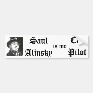 Saul Alinsky ist mein Kopilot-Autoaufkleber Autoaufkleber