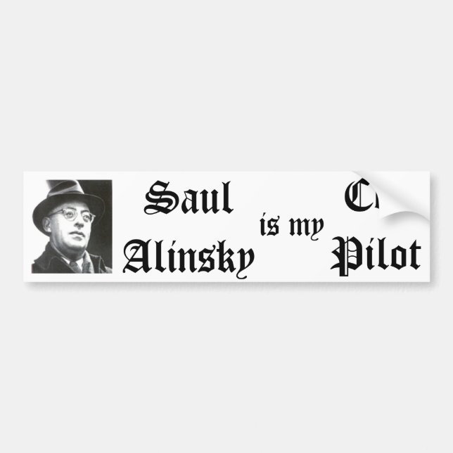 Saul Alinsky ist mein Kopilot-Autoaufkleber Autoaufkleber (Vorne)