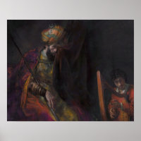 Saul and David (Mauritshuis) von Rembrandt - Poste