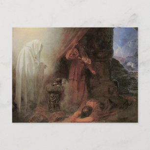 Saul & die Hexe von Endor Postkarte