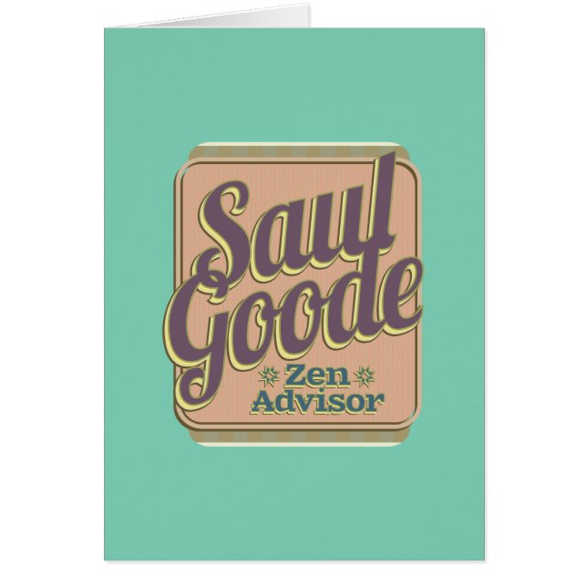 Saul Goode Zen Advisor Aqua BG Card (Vorne)