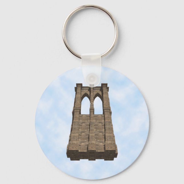 Säule der Brooklyn Bridge: 3D-Modell: Schlüsselanh Schlüsselanhänger (Vorderseite)