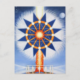 Säule der Feuerpostkarte von Lynda Vugler Postkarte