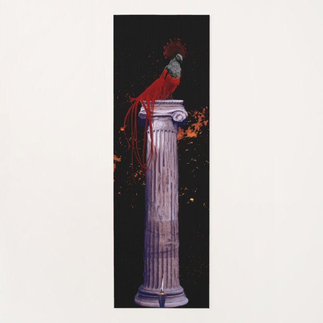 Säule des Phönix | Goth Yoga Mat Yogamatte (Vorderseite)