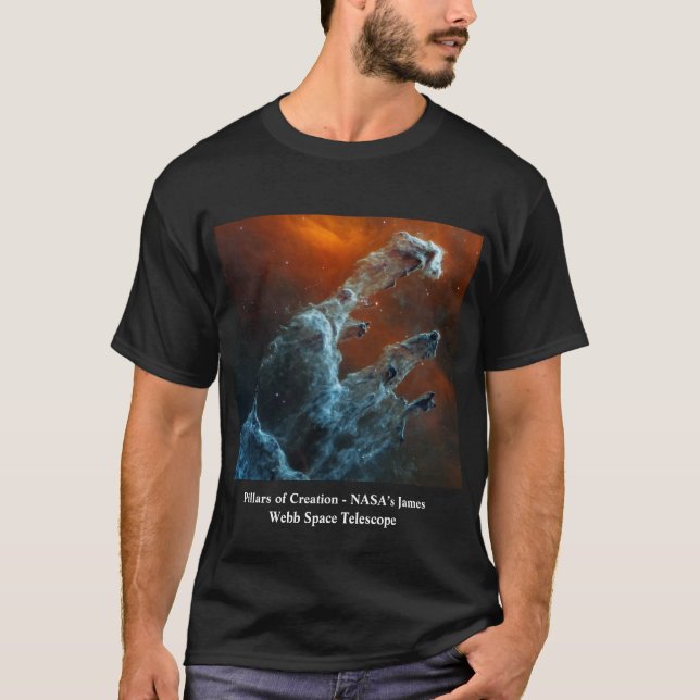 Säulen der Schaffung James Webb Weltraumteleskop T-Shirt (Vorderseite)
