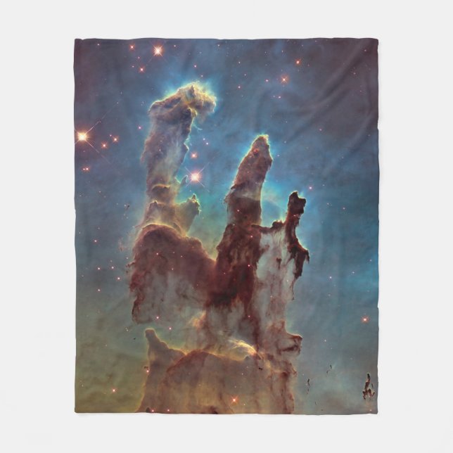 Säulen der Schöpfung, Adlernebel Hubble Space Fleecedecke (Vorderseite)