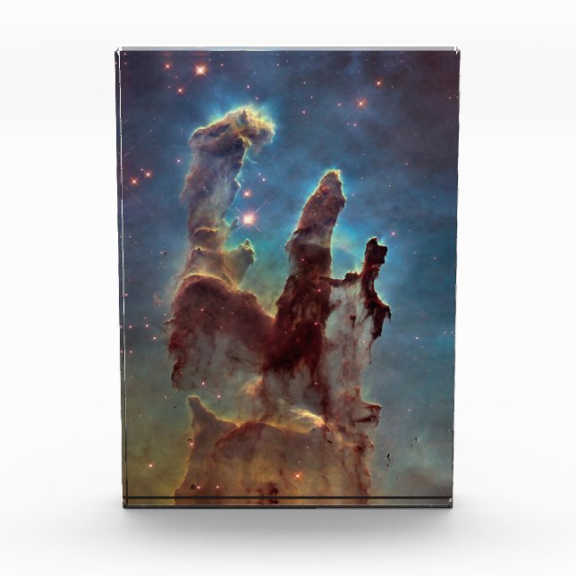 Säulen der Schöpfung, Adlernebel Hubble Space Fotoblock (Vorderseite)