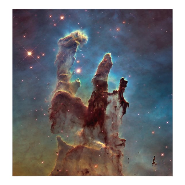 Säulen der Schöpfung, Adlernebel Hubble Space Fotodruck (Vorne)