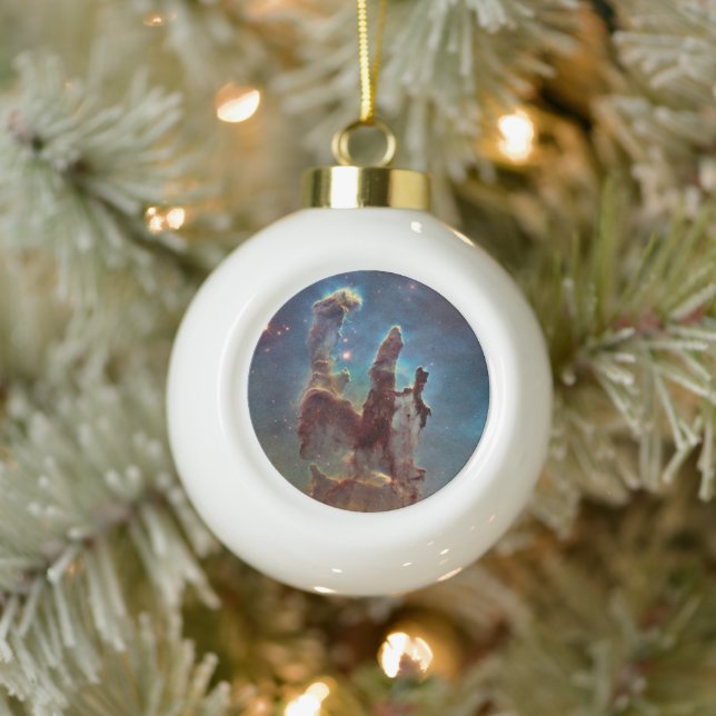 Säulen der Schöpfung, Adlernebel Hubble Space Keramik Kugel-Ornament (Baum)