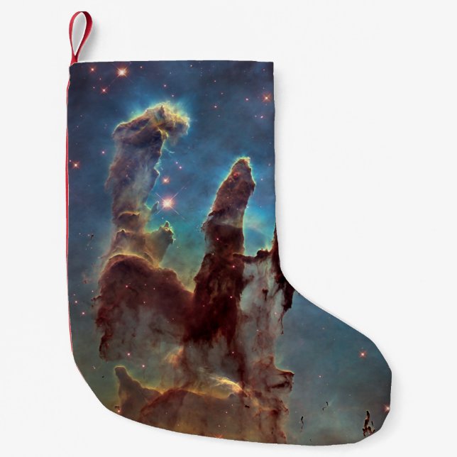 Säulen der Schöpfung, Adlernebel Hubble Space Kleiner Weihnachtsstrumpf (Vorderseite)