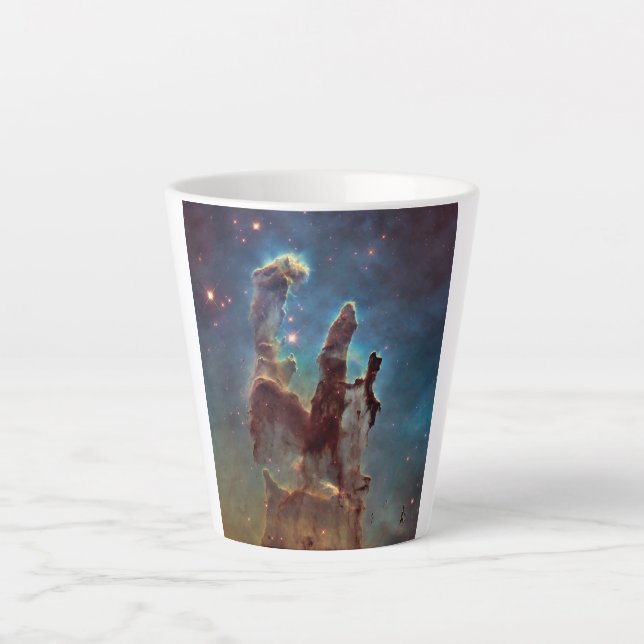 Säulen der Schöpfung, Adlernebel Hubble Space Milchtasse (Vorderseite)