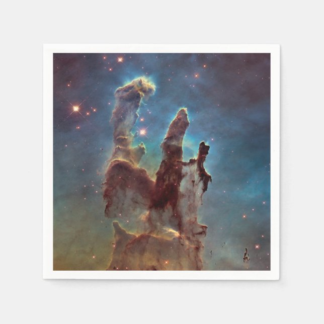 Säulen der Schöpfung, Adlernebel Hubble Space Serviette (Vorderseite)