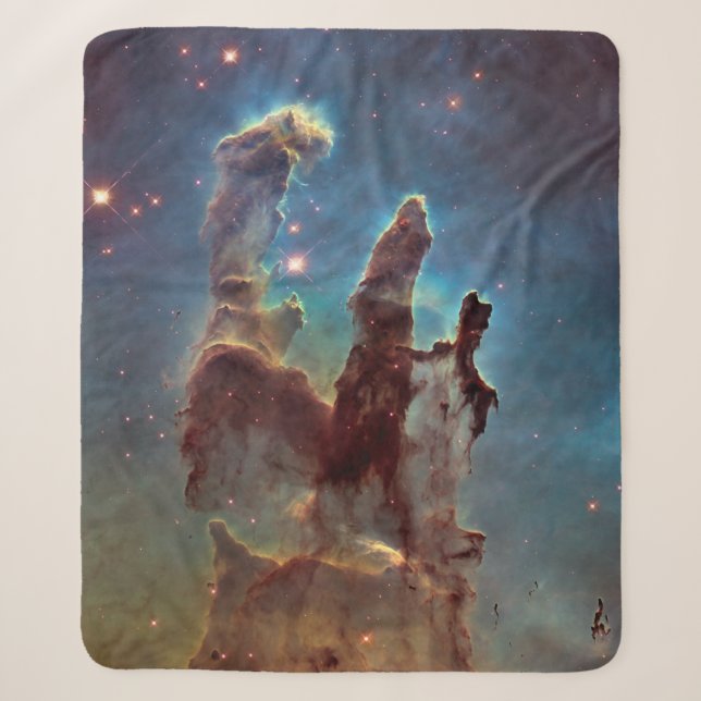 Säulen der Schöpfung, Adlernebel Hubble Space Sherpadecke (Vorderseite)