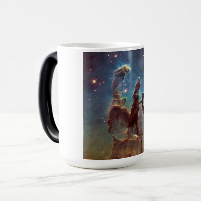 Säulen der Schöpfung, Adlernebel Hubble Space Verwandlungstasse (Vorderseite Links)