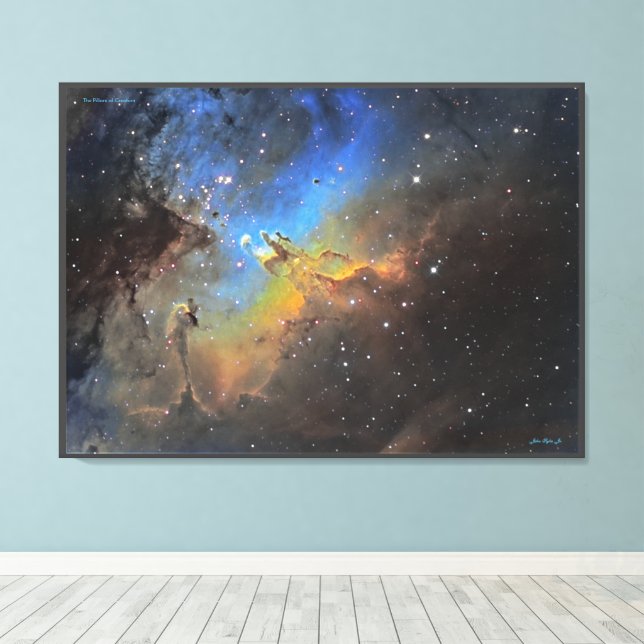 Säulen der Schöpfung - Distinguished Canvas Print Leinwanddruck (Insitu (Holzboden))