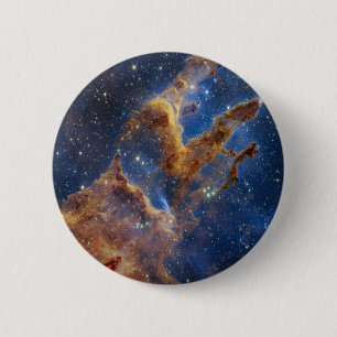Säulen der Schöpfung Galaxie Raum Runde Schaltfläc Button