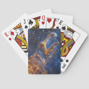 Säulen des Schöpfungsadlernebels Webb Teleskop Spielkarten