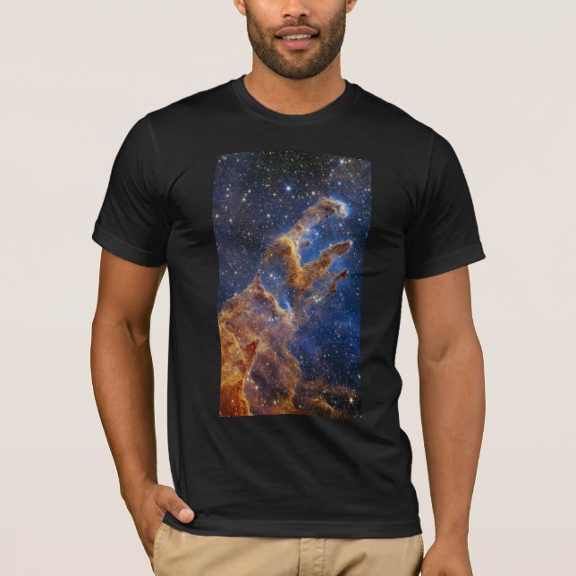 Säulen des Schöpfungsadlernebels Webb Teleskop T-Shirt (Vorderseite)