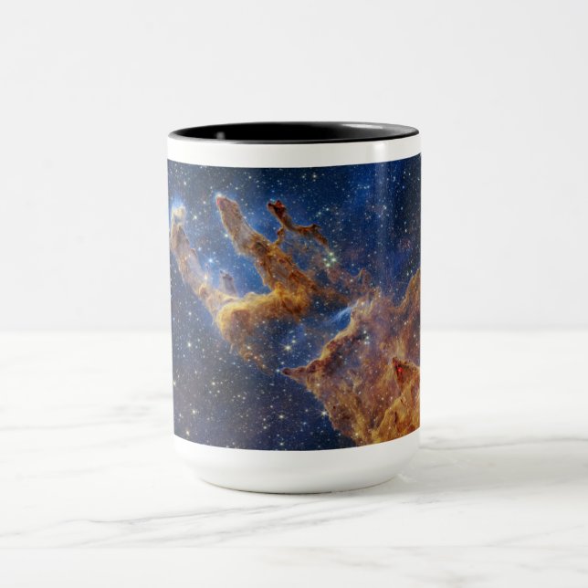 Säulen des Schöpfungsadlernebels Webb Teleskop Tasse (Zentrum)