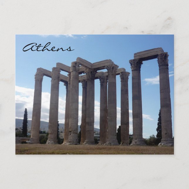 Säulen Postkarte (Vorderseite)