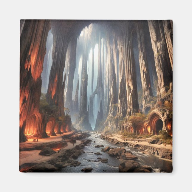 Säulen und Menschen Magnet (Vorne)