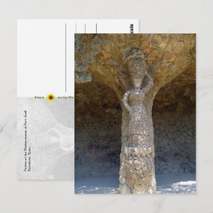 Säulengang der Wäscherin, Barcelona, Spanien - Postkarte