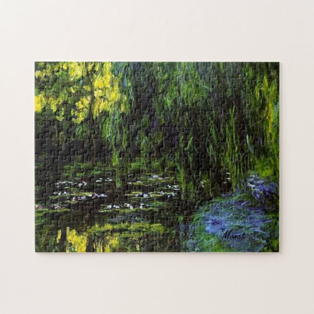 SAULES PLEURANTS de puzzle d'étang de nénuphar de (Horizontal)