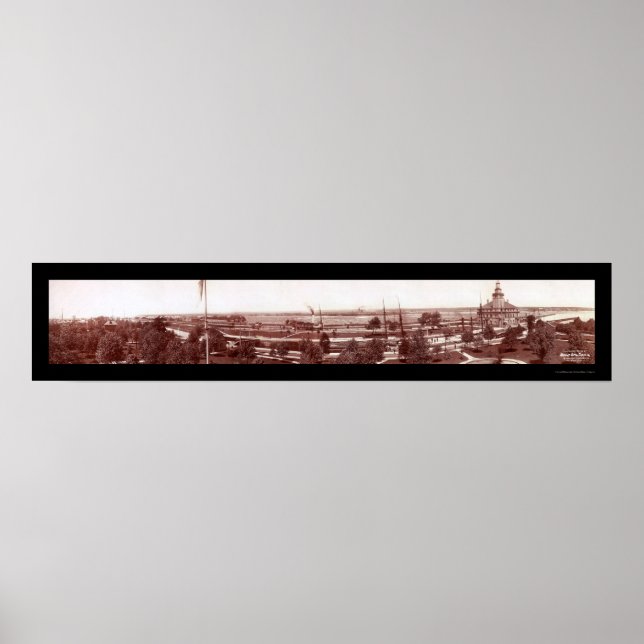 Sault Ste. Marie Locks Foto 1903 Poster (Vorne)