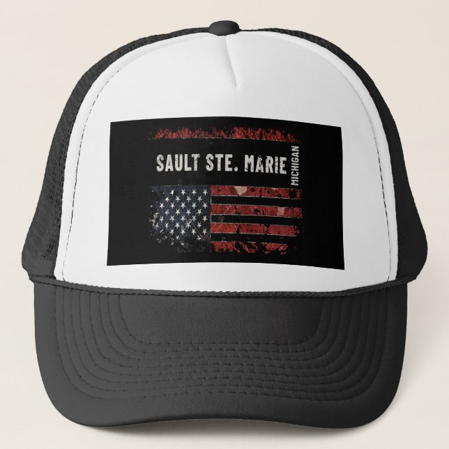 Sault Ste. Marie Michigan Truckerkappe (Vorderseite)
