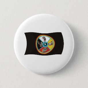 Sault Ste. Marie Tribe Flag Button