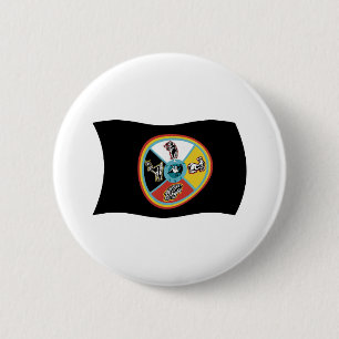 Sault Ste. Marie Tribe Flag Button