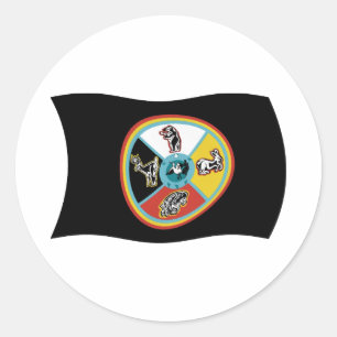 Sault Ste. Sticker à drapeau Marie Tribe