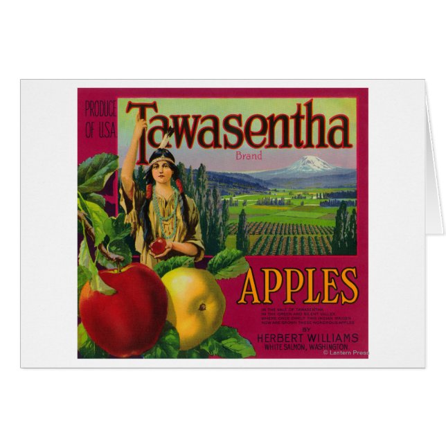 Saumon blanc, Washington - Tawasentha Apple Labe (Devant horizontal)