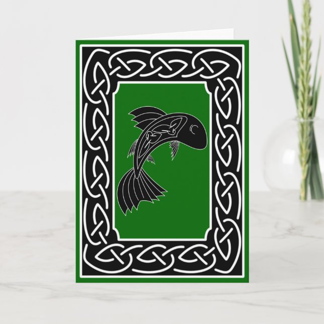 Saumon de la connaissance - carte de voeux (Devant)