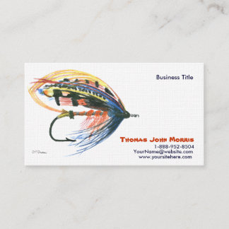 Saumon Pêche à la mouche Carte de visite Lure