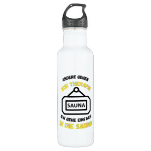 Sauna Andere gehen in die Heilsauna Edelstahlflasche