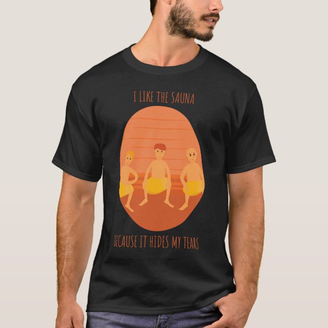 Sauna Crew Dampfbad Sudatory Infrarot Barrel trock T-Shirt (Vorderseite)