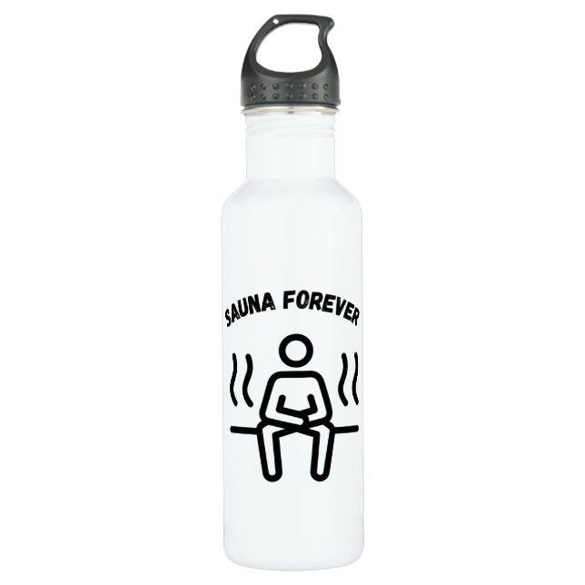 Sauna Forever Saunas Edelstahlflasche (Vorderseite)