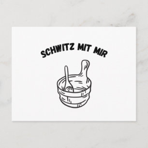 Sauna Sweet with me Saunas Postkarte