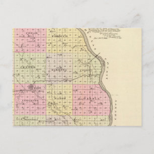 Saunders Landkreis, Nebraska Postkarte