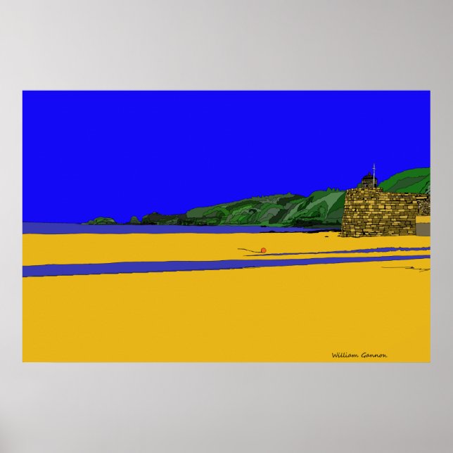 Saundersfoot. William Gannon Poster (Vorne)