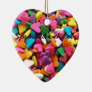Saupoudré d'Amour Sugar Heart Sprinkles Ornement