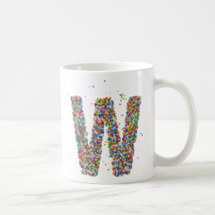 Saupoudrer Design Monogramme W Premier café Mug