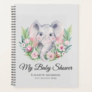 Saupoudrer le BABY SHOWER éléphant Notes du planif