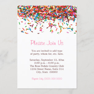 Saupoudrer les invitations