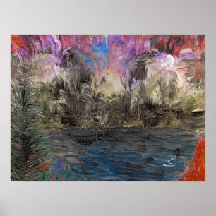 Säure gewaschene Landschaft Poster