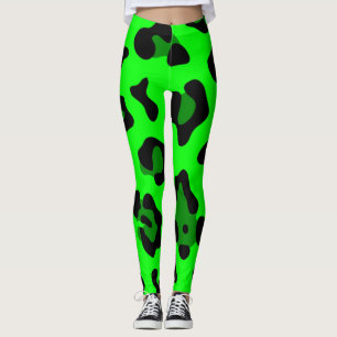 Säure-Grünleopard Leggings