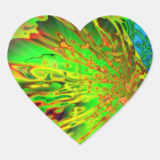 Säure-Spritzer-Herz-Aufkleber Herz-Aufkleber