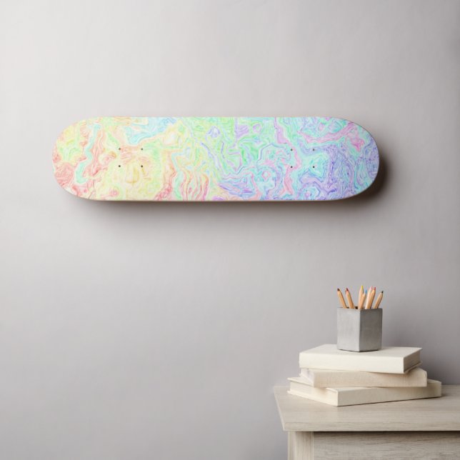 saure Trip-Wirbel Skateboard (Wandkunst (Horz))